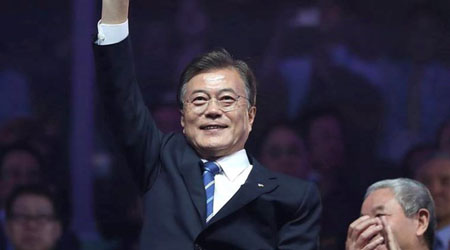 Tổng thống Hàn Quốc Moon Jae-in.