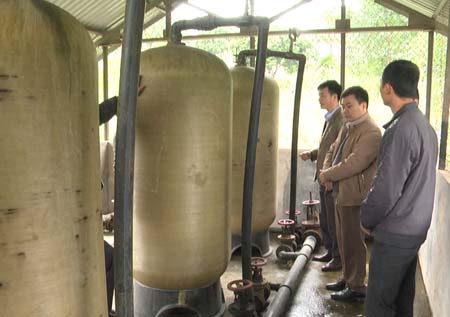 Công trình cấp nước thôn Khe Voi, xã Đông An, huyện Văn Yên cần được nâng cấp.