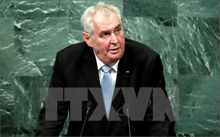 Tổng thống Cộng Séc Milos Zeman.