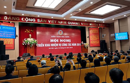 Sáng 15/1, Kiểm toán Nhà nước tổ chức Hội nghị triển khai nhiệm vụ công tác năm 2018.
