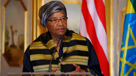 Tổng thống Liberia Ellen Johnson Sirleaf.