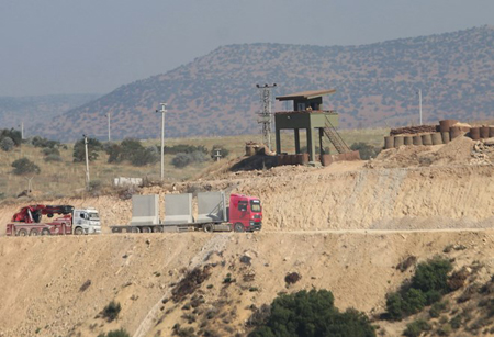 Quang cảnh khu vực Afrin trên biên giới Syria - Thổ Nhĩ Kỳ ngày 9/6/2017.