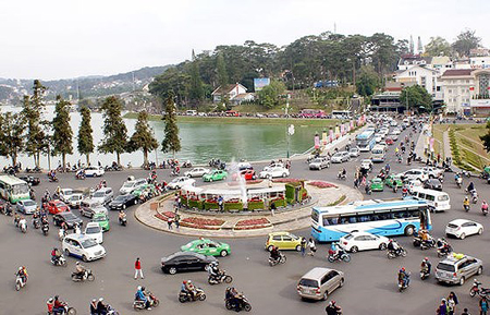 Đà Lạt - điểm đến thu hút rất đông khách du lịch trong dịp Tết.