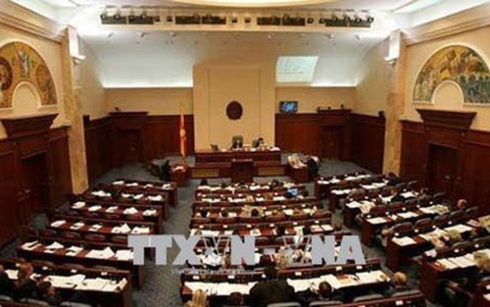 Toàn cảnh một phiên họp Quốc hội Macedonia.