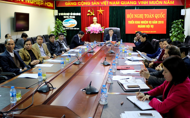 Các đại biểu tham dự Hội nghị trực tuyến tại điểm cầu Yên Bái