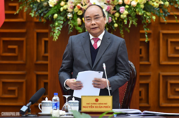Thủ tướng Nguyễn Xuân Phúc phát biểu tại cuộc gặp mặt