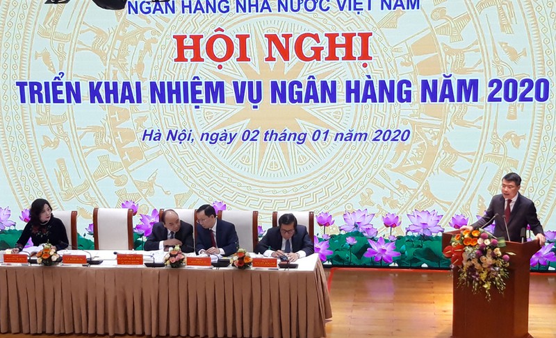 Thống đốc NHNN Lê Minh Hưng phát biểu tại Hội nghị
