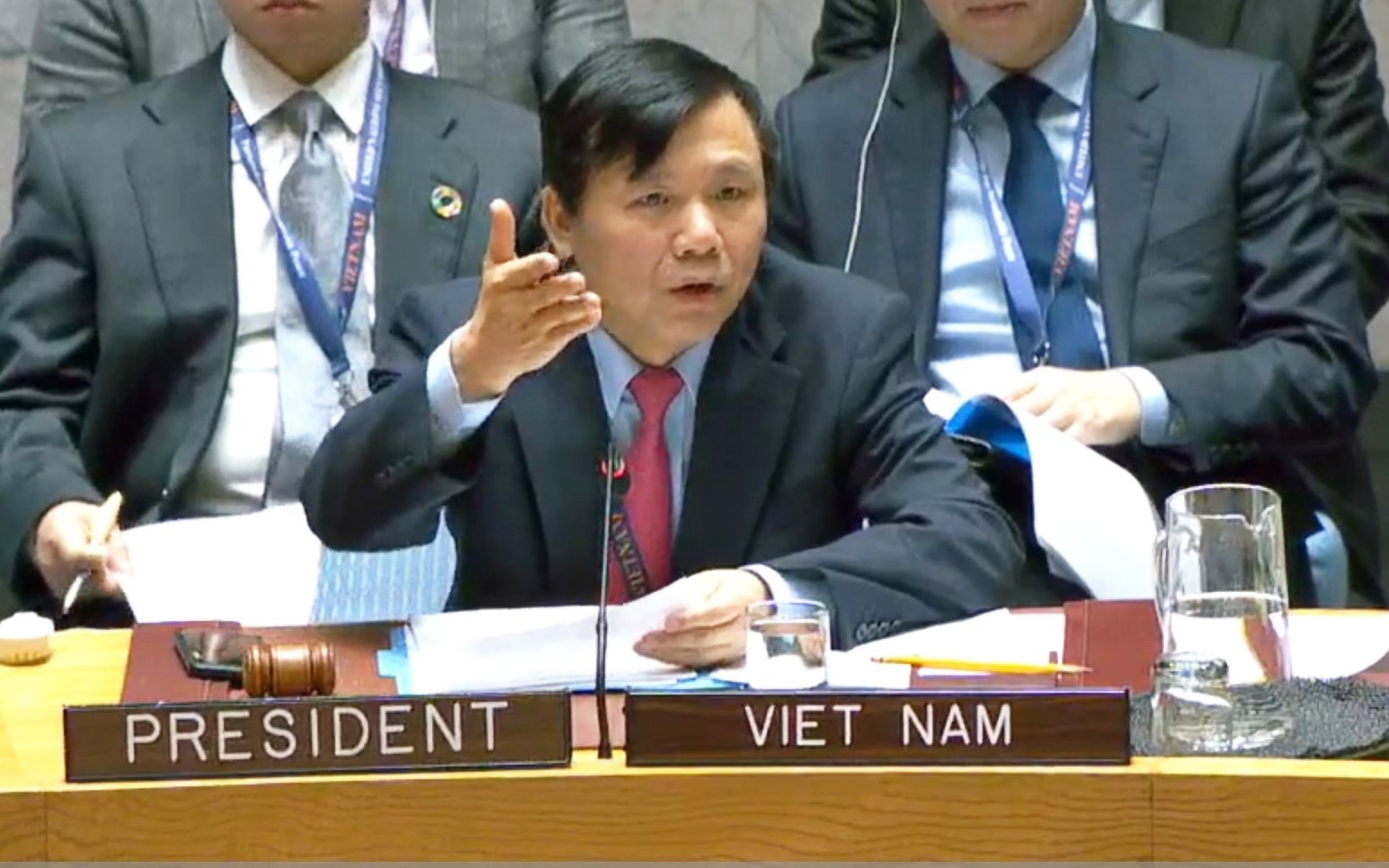Đại sứ Đặng Đình Quý, Trưởng phái đoàn đại diện thường trực Việt Nam tại LHQ điều hành phiên họp UNOWAS