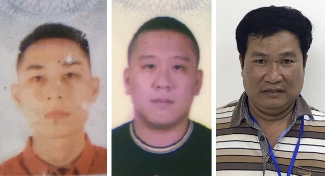 Ba bị can bị khởi tố (từ trái qua phải) gồm: Mai Tiến Dũng, Nguyễn Bảo Trung và Phạm Văn Hiệp.