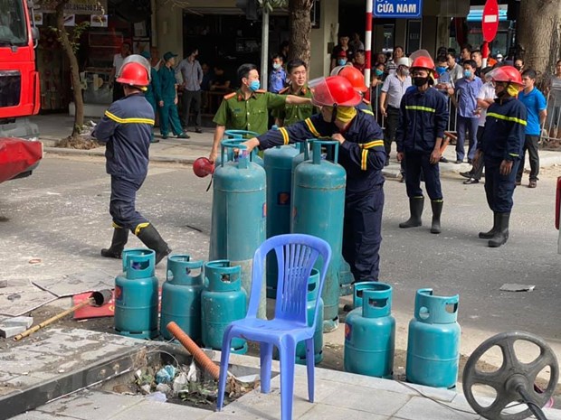 Hiện trường một vụ nổ bình ga. Ảnh minh họa.