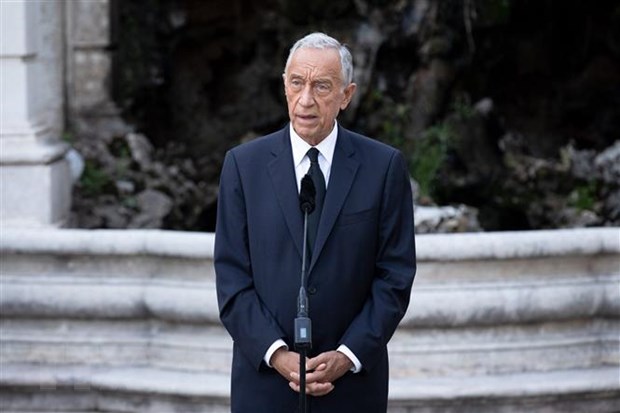 Tổng thống Bồ Đào Nha Marcelo Rebelo de Sousa phát biểu với báo giới tại Lisbon ngày 17/6/2020.