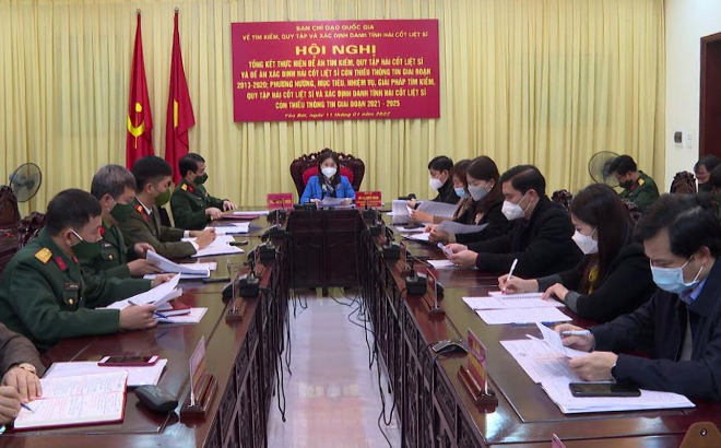 Đồng chí Vũ Thị Hiền Hạnh- Phó Chủ tịch UBND tỉnh, Trưởng BCD 515 tỉnh chủ trì hội nghị tại điểm cầu Yên Bái.
