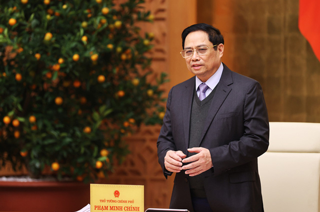 Thủ tướng Phạm Minh Chính nêu rõ, các bộ trưởng, trưởng ngành phải trực tiếp chỉ đạo công tác xây dựng và hoàn thiện thể chế, không ủy quyền cho cấp phó trong lĩnh vực này.