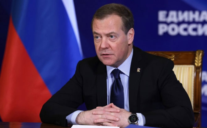 Phó chủ tịch Hội đồng An ninh Nga Dmitry Medvedev.