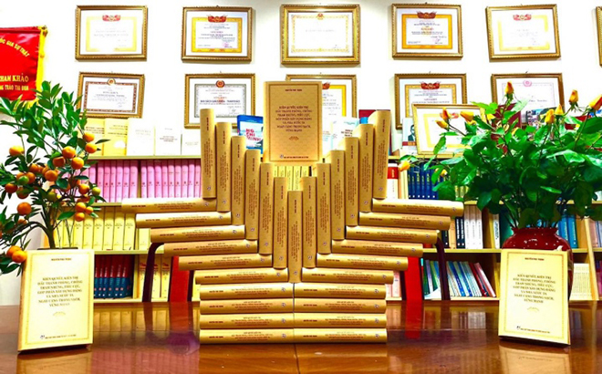 Hình ảnh cuốn sách của Tổng Bí thư Nguyễn Phú Trọng chuẩn bị ra mắt. (Ảnh: Nhà xuất bản Chính Trị Quốc Gia - Sự Thật).
