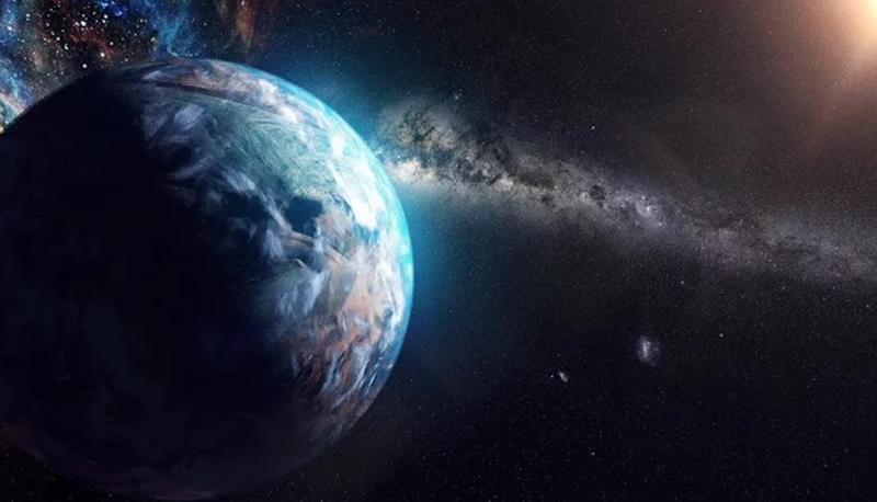 Ảnh đồ họa mô tả các thế giới giống Trái Đất trôi nổi ở rìa hệ Mặt Trời - Ảnh: LIVE SCIENCE
