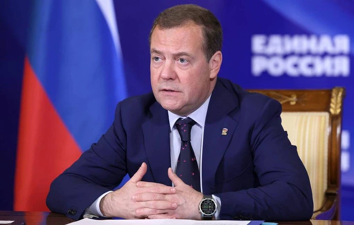 Phó Chủ tịch Hội đồng An ninh quốc gia Nga Dmitry Medvedev. Ảnh: TASS