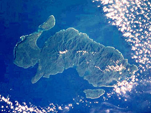 Hình ảnh đảo lớn nhất tại quần đảo Santa Cruz.