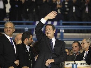 Tổng thống mới đắc cử của CH Síp Nicos Anastasiades.