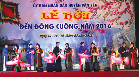 Khai mạc Lễ hội đền Đông Cuông năm 2016.