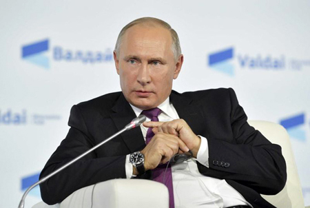 Tổng thống đương nhiệm Vladimir Putin.