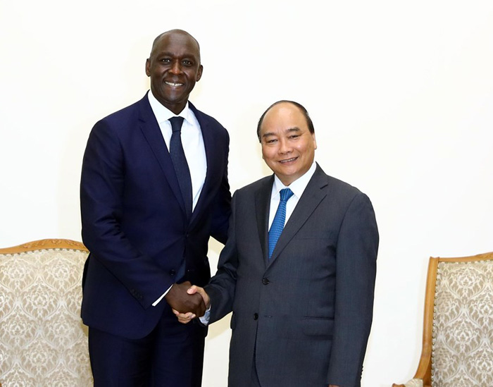Thủ tướng Nguyễn Xuân Phúc tiếp ông Makhtar Diop, Phó Chủ tịch Ngân hàng Thế giới.