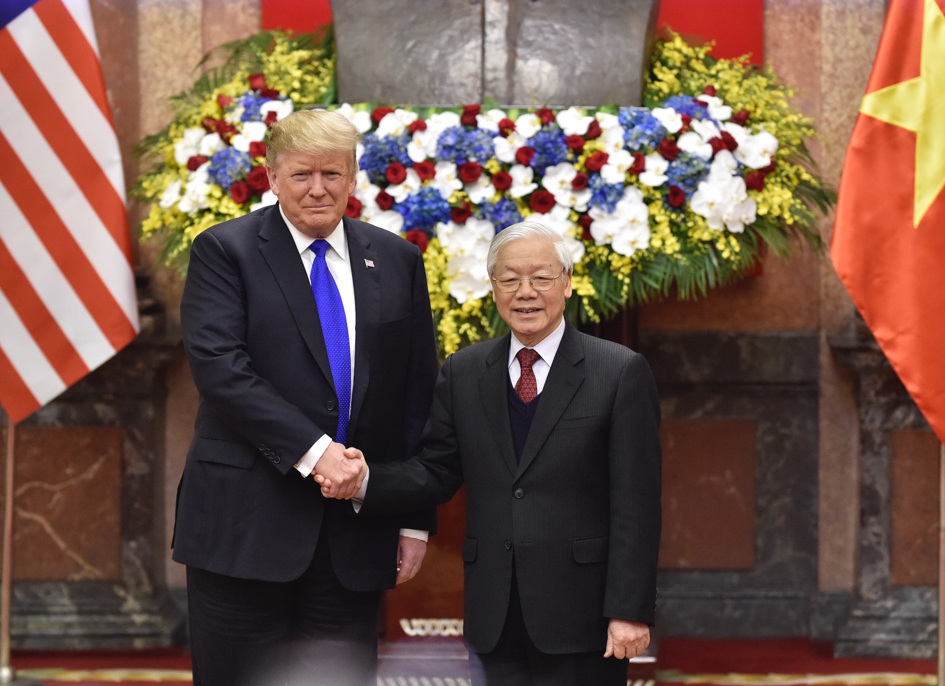 Tổng Bí thư, Chủ tịch nước Nguyễn Phú Trọng tiếp Tổng thống Donald Trump.