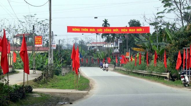 Việt Thành chào đón ngày đại hội điểm Đảng bộ xã