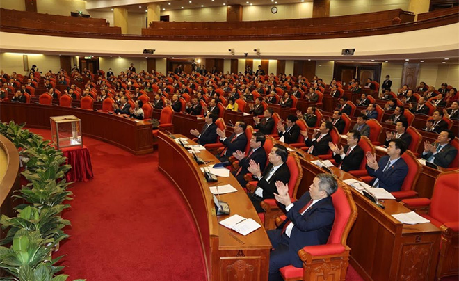 Quang cảnh Hội nghị lần thứ Nhất Ban Chấp hành Trung ương Đảng khóa XIII.