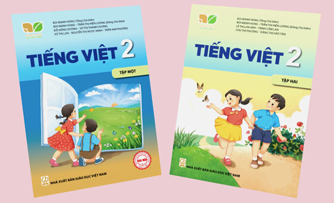 Sách Tiếng Việt lớp 2 của Nhà xuất bản Giáo dục Việt Nam.