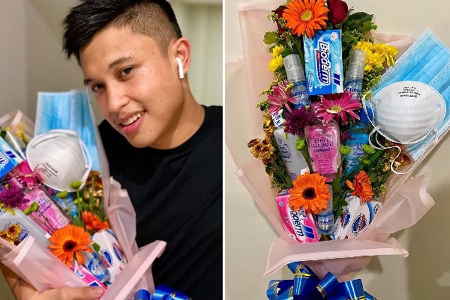 Bó hoa thực tế cho ngày Valentine của Vlogger Philippines