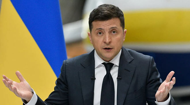 Tổng thống Ukraine Zelensky.