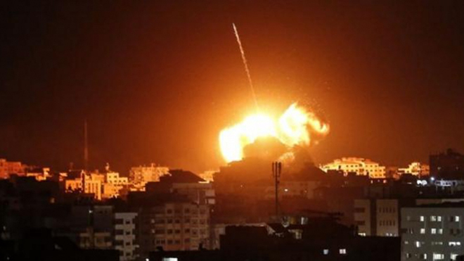 Israel không kích Hamas tại Dải Gaza.