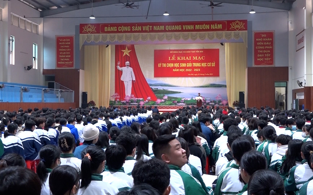 Gần 700 thí sinh Yên Bái đã tham gia Kỳ thi chọn học sinh giỏi THCS cấp tỉnh năm học 2022 - 2023.