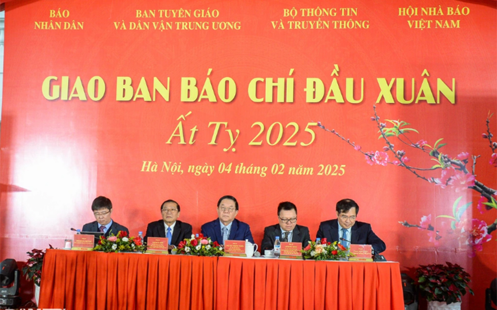 Quang cảnh Hội nghị giao ban báo chí đầu xuân Ất Tỵ 2025