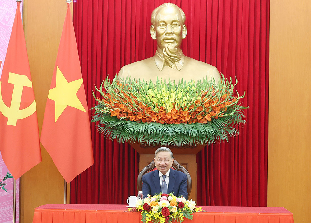 Tổng Bí thư Tô Lâm điện đàm với Bí thư thứ Nhất, Chủ tịch nước Cuba Miguel Diaz-Canel.