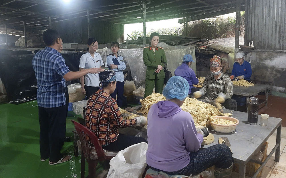 Đoàn công tác kiểm tra liên ngành đã kiểm tra 33 cơ sở sản xuất, kinh doanh cung cấp thực phẩm trong dịp Tết Nguyên đán Ất Tỵ trên địa bàn tỉnh.