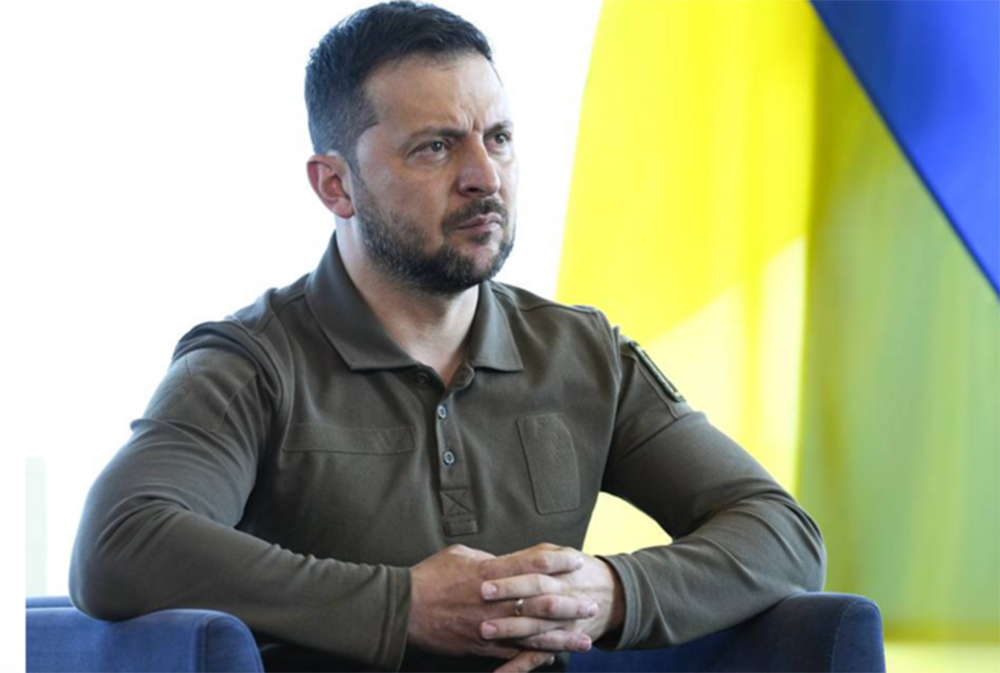 Tổng thống Ukraine Volodymyr Zelensky.