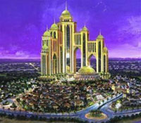 Một khách sạn 6 sao sẽ mọc lên giữa trung tâm Dubailand (Bild).