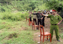 Lực lượng công an thường xuyên tham gia luyện tập, sẵn sàng hoàn thành mọi nhiệm vụ được giao.

