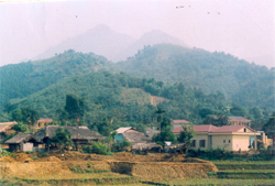 Một góc Trung tâm xã Quang Minh.