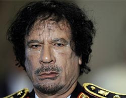 Muammarr Gadhafi.