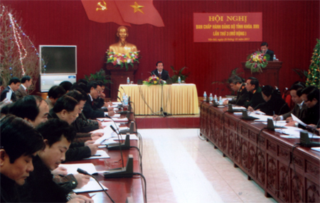 Hội nghị Ban chấp hành Đảng bộ tỉnh Yên Bái khóa XVII lần thứ ba (mở rộng).
