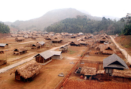 Toàn cảnh khu tái định cư Mường Lai.
