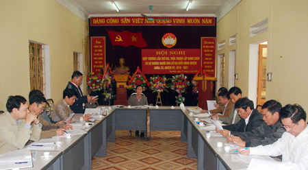 Hội nghị Hiệp thương lần thứ hai giới thiệu người ứng cử đại biểu HĐND huyện Yên Bình khóa XX, nhiệm kỳ 2016 – 2021