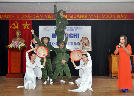 Phong trào văn hóa văn nghệ của Công đoàn Bưu điện tỉnh giúp cho đời sống tinh thần của đoàn viên công đoàn được nâng cao.