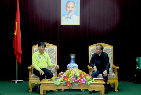 Đồng chí Tạ Văn Long - Phó Chủ tịch Thường trực UBND tỉnh làm việc với đoàn công tác