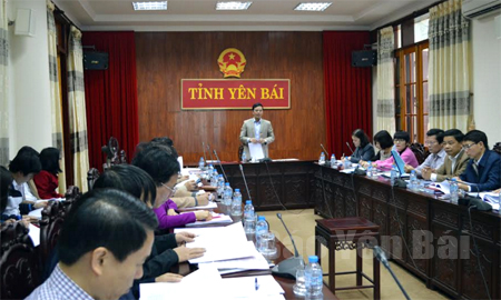 Đồng chí Dương Văn Tiến – Phó Chủ tịch UBND tỉnh phát biểu kết luận Hội nghị.