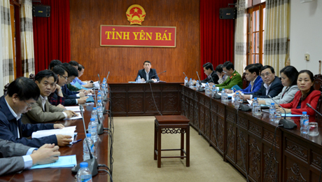 Tại Yên Bái, Thường trực Ban ATGT tỉnh cùng các ngành thành viên tham dự Hội nghị.