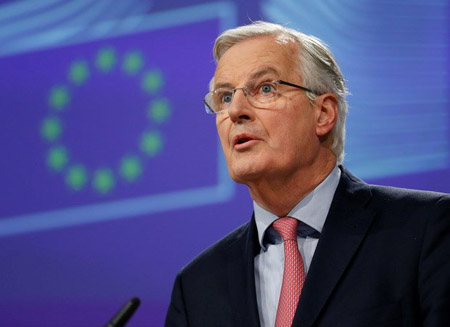 Trưởng đoàn đàm phán của Liên minh châu Âu (EU) về Brexit, ông Michel Barnier.